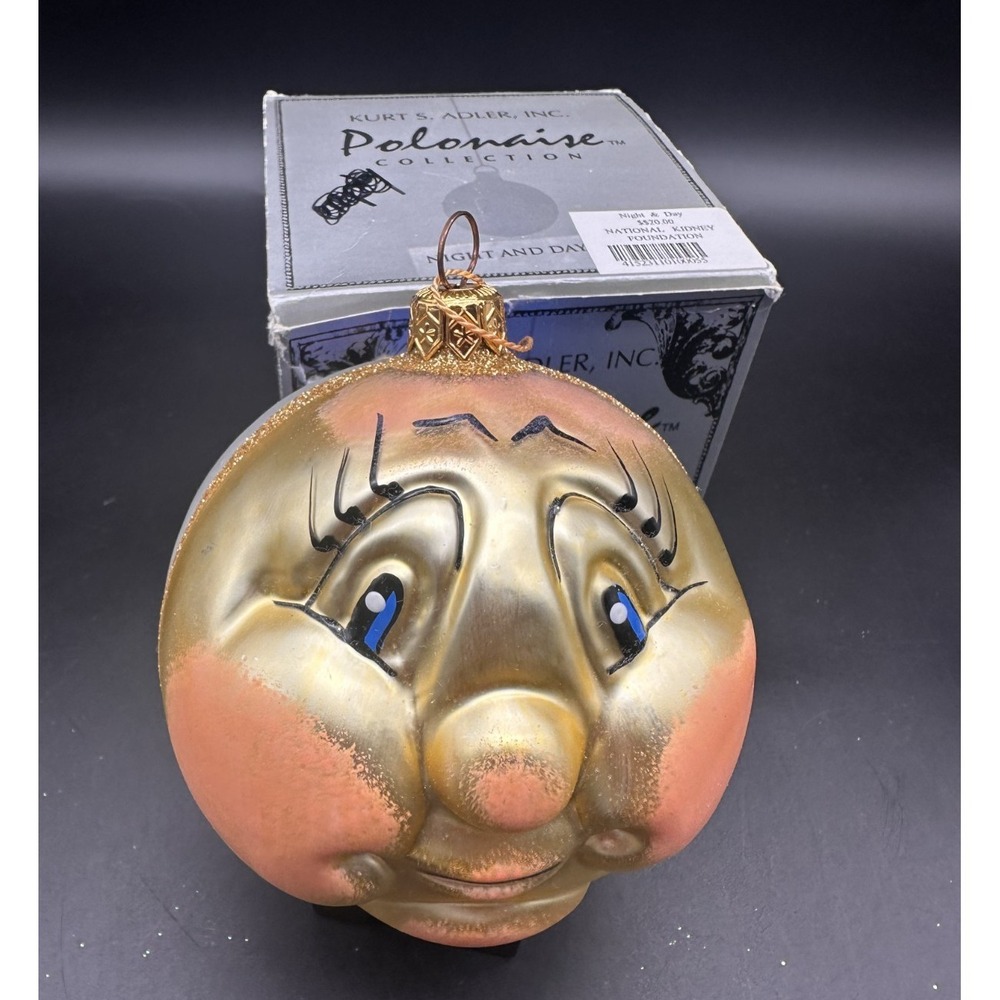 1990‎ Polonaise Kurt Adler Night and Day 4" Ornament Sun and Moon
